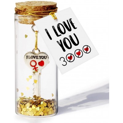 I Love You 3000 Romantic Decoration Bottle Cute Decorative Bottle Gift I Love You to the Moon and Back Gift for Wife Husband Anniversary Birthday Valentines Day Mother's Day . - BRBYOMGDW