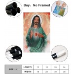 BEILIAN Snoop Dogg Favorite Rap Music Hotest Rock Rapper Funny-Jesus-Style Cool Poster Art Prints Wall Painting Hanging Picture Artworks Posters Gift Bedroom Home Decor 12x18inch30x45cm - BZ96MLZBJ