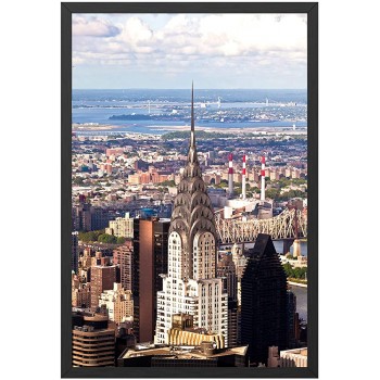 ONE WALL Poster Frame 24x36 Inches Black Metal Aluminum Photo Frame for Movie Poster Prints Picture and Artwork Wall Mounting Hardware Included - BJZ1PP6Q8