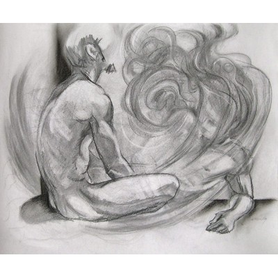 Fading Memory charcoal drawing - BMZ3JUZDO