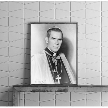 INFINITE PHOTOGRAPHS Photo: Bishop Fulton J. Sheen | Portrait | 1952 | Historic Photo Reproduction | Historic Wall Art - BQJV4JLBQ