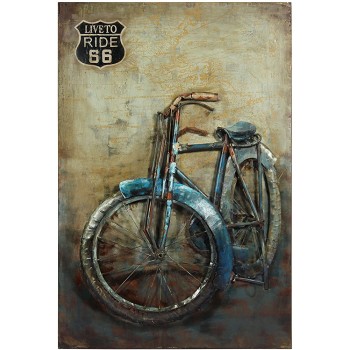 Empire Art Direct "Live to Ride" Mixed Media Hand Painted Iron Wall Sculpture by Primo - BJ89HD0YU