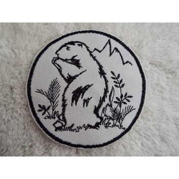 Punxsutawney Phil Groundhog Embroidered Iron-on Patch - BWSRYF6OJ