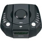 Jensen JCR-310 AM FM Stereo Dual Alarm Clock Radio with Top Loading CD Player Digital Tuner and Aux Input Black - B8L6GB8VB