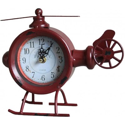 YUHUAWF Table Clock American Retro Silent Clock Desk Clock Desktop Metal Clock Desktop Ornaments Home Bedroom Bedside Table Clock Decor Clocks Size : A - BSB1NL41D