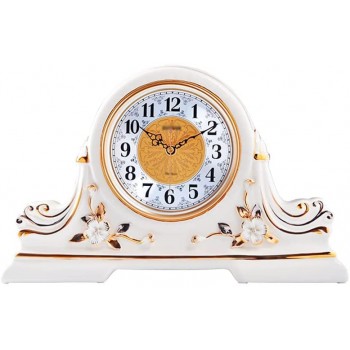 YUHUAWF Table Clock Fashion Desk Clock Living Room Home Table Clock Bedroom Silent Clock and Watch Ornaments Elegant Desktop Light Luxury Desktop Clock Decor Clocks - B42ZG02NX