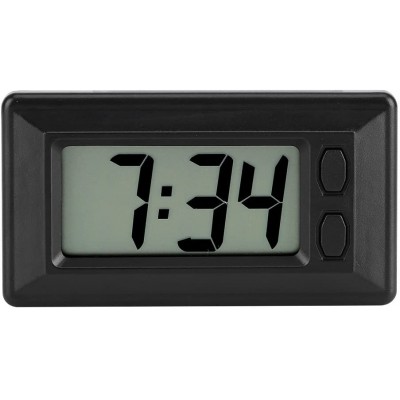 GLOGLOW LCD Digital Clock Table Car Dashboard Desk Electronic Clock Date Time Calendar Display - BUO0O0DWL