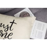 Just One More Chapter Throw Pillow Case Cushion Cover Book Lovers Linen 18 x 18 Inch - BOKQC85LN