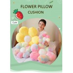 ENZHE Flower Floor Pillow Seating Cushion,Flower Shaped Floor Tufted Lounging Pillow Seating Cushion Home Decorative for Kids Reading Watching TV Bed Indoor White Rabbit Fleece,30CM - BW9CIN0ID