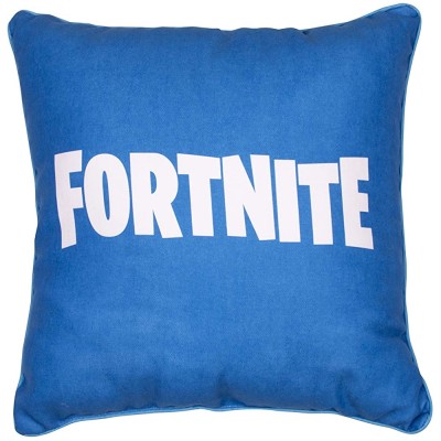 Fortnite Official Square Cushion Pillow | Officially Licensed Super Soft Two Sided Emotes Design | Perfect for Any Children’s Room Or Bedroom Blue 40 x 40cm - BDREDV16A