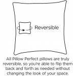 Pillow Perfect 609966 Outdoor Indoor Herringbone Slate Floor Pillow 25 x 25 Gray 2 Pack - BQVSD6GVT