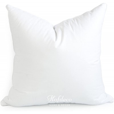 Hofdeco Water Resistant Synthetic Down Alternative Throw Pillow Insert Sham Stuffer Square Form 20"x20" - BRZM8TNU8