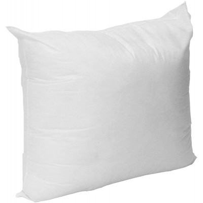 Mybecca 18" W x 18" L Pillow Insert Sham Square Form Polyester Premium Hypoallergenic Stuffer Standard White Made in USA - B9AFGIXAY