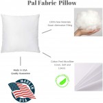 Pal Fabric Premium 20X20 White Cotton Feel Microfiber Square Sham Euro Sofa Bed Couch Decorative Pillow Insert Form Fill Stuffer Cushion Made in USA for Pillow Cover or Case … - B3MB4FMUN