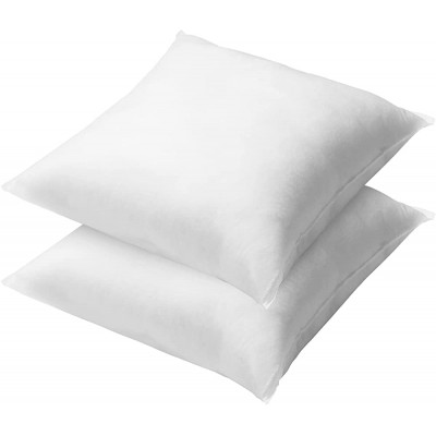Throw Pillow Inserts 16 x 16 Inches Decorative Pillows Inserts Set of 2 Premium Hypoallergenic Couch Pillows Throw Pillows for Couch Bed Sofa White - BRH16X9U0