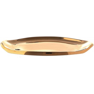 Holyart Candle Holder Plate in Shiny Golden Brass 9x4 cm - BG3B8Z8X4