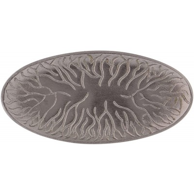 Holyart Oval Candle Holder Plate in Silver-Plated Brass - BRGOYVW80