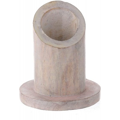 Light Mango Wood Candle Holder 3 cm - B88BS4017