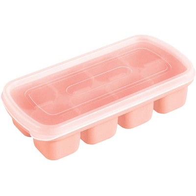 Totruning Ice Cube Trays with Lids Silicone Large Ice Trays for Freezer 1 Pack Large Ice Cube Molds for Long Stick BPA-Free Easy Release 8 Cube per Tray for Cocktail Whiskey Baby Food - BO70IUHC4