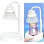 Baoblaze Candle Warmer Lamp Home Fragrance Diffuser Glass Lampshade Wax Melter Dimmable Adjustable Heater for Warming Melting Candles Room Spa Office White - BFGO10S9V