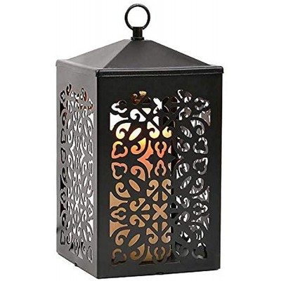 Candle Warmers Etc Scroll Candle Warmer Lantern For Top-Down Candle Melting Black - BJDJJZ7Y3