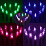 XCVHJJO LED Candles Colorful Battery-Operated Fake Candle Christmas Tree Light with Timer Remote and Clip Decorative for Halloween Black LED Candle Color : FP01 Black 20PCS - BOFHU53AA