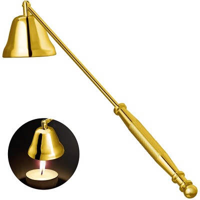 PAGOW Gold Candle Snuffer Accessory -Candle Stopper Durable Candle Extinguisher Snuffer for Putting Out Extinguish Safely Gold - BVT4Q22UZ