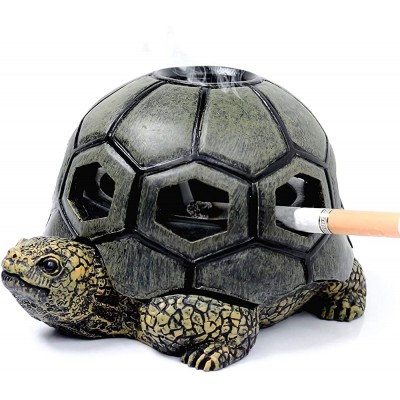 Monsiter QE Turtle Ashtrays for Cigarettes Cute Ash Tray for Home and Outdoor - BTYSVLPU2