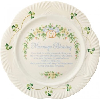 Belleek Marriage Blessing Plate 9" White - BV41PMGQ6