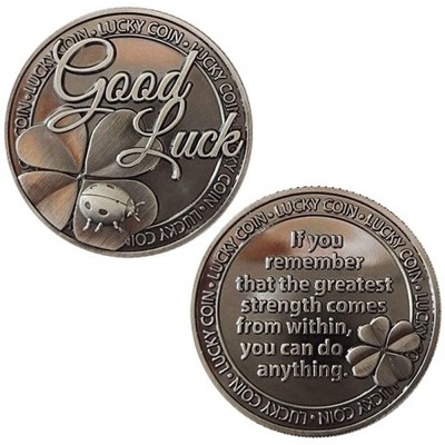 HARPIMER Lucky Coin Good Luck Sentimental Good Luck Coins Engraved Message Keepsake Gift Set Charm - B7GI662TL