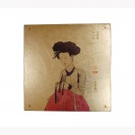 [Shin Yun-bok] CIRCLE PLATE SET Korean Traditional Painting genre was initiated by Sin Yun-bok. - BSKB4W5XU