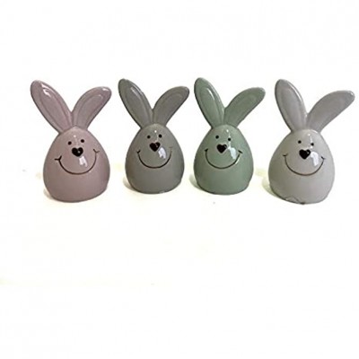 Happy Bunny Easter Decorative Figurines Set of 4 - BNP10K7F9