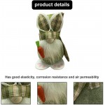 2 Pack Easter Gnome Plush Easter Ornament Plush Doll Handmade Swedish Tomte Elf Easter Spring Gnome Easter Decor Home Table Decorations Easter Gifts - BA80DP45U