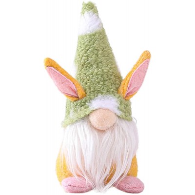 Easter Gnomes Plush Decorations Gifts Easter Day Gift for Women Easter Decorations Handmade Gnome Plush Doll Easter Gifts for Kids Women Men Easter Decorations Ornaments Big Rabbit Green - B4VX49TAB