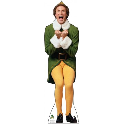Advanced Graphics Buddy The Elf Excited Life Size Cardboard Cutout Standup Elf 2003 Film - BAFW2NG9I