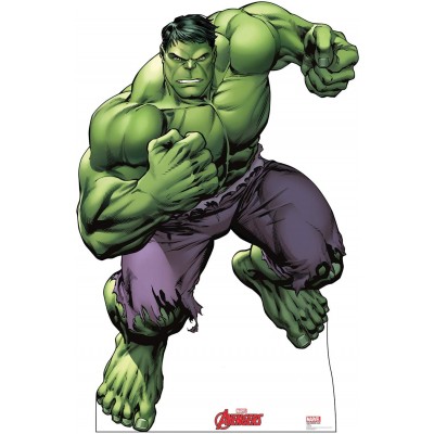 Advanced Graphics Hulk Life Size Cardboard Cutout Standup Marvel's Avengers Animated - BYWA1LLZP