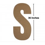 Large Cardboard Letters | Choose Your own Letters and Numbers | Large Cardboard Numbers | Decorative Letters | Giant Letters for Wall Decor | Craft Letters | 36 Inch - BSB1YFC40